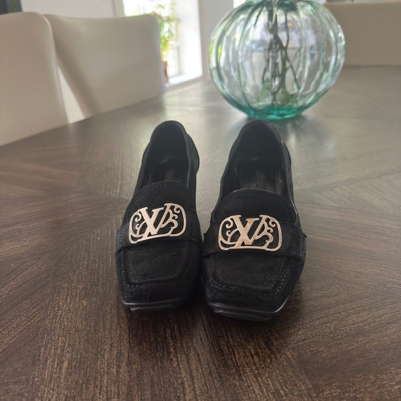 LOUIS VUITTON Vintage Juliet Loafer Women Black Heels - Picture 2 of 7